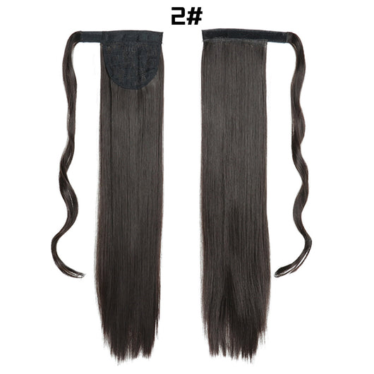 Cola de Caballo Extensible con Velcro - Cabello Liso Europeo - Image 14