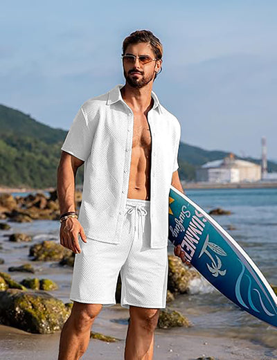 Conjunto Deportivo Casual de Punto: Playera y Shorts - Image 7