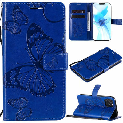 Funda de Cuero para Teléfono con Mariposa Prensada - Image 7