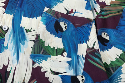 Camisa Estampada Loro Vintage para Hombre - Image 8