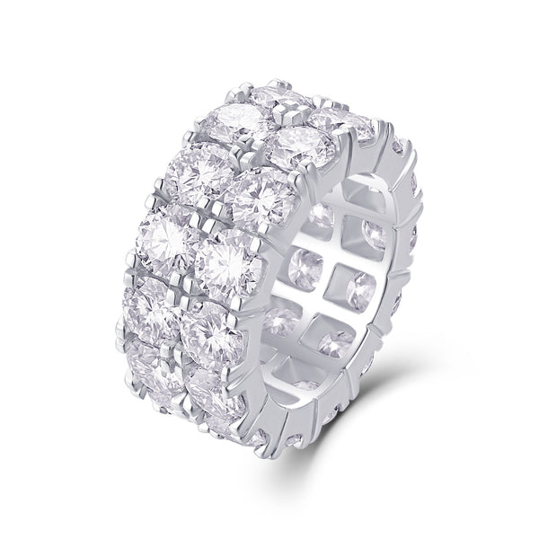 Anillo de Plata S925 con Moissanita de 50 Quilates