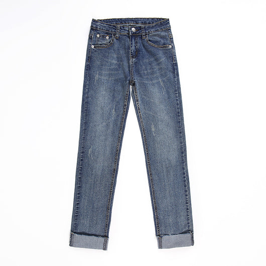Pantalones Sueltos y Delgados de Nueve Puntos Versátiles - Image 8