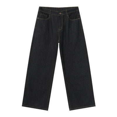 Jeans Retro Holgados con Cintura Elástica Estilo Coreano para Hombre - Image 10