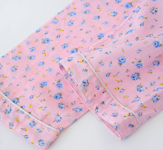 Pijama Estilo Pastoral Japonés para Mujer - Algodón Gasa Manga Larga - Image 25