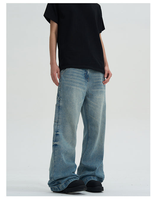 Jeans Lavados Rectos Oversize de Pierna Ancha - Image 12