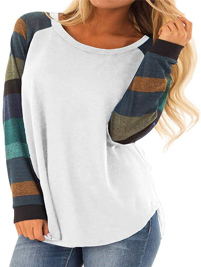 Playera Colorblock Geométrica con Cuello Redondo - Image 6
