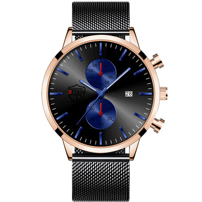 Reloj de Hombre con Malla Metálica, Calendario y Luz Nocturna - Image 17