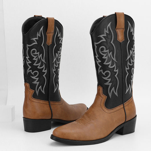 Bota Retro Alta con Bordado para Hombre - Image 3