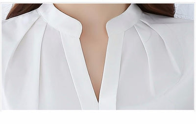 Blusa Elegante de Chifón con Escote V para Mujer Profesional - Image 15