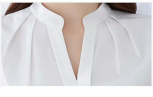Blusa Elegante de Chifón con Escote V para Mujer Profesional - Image 15