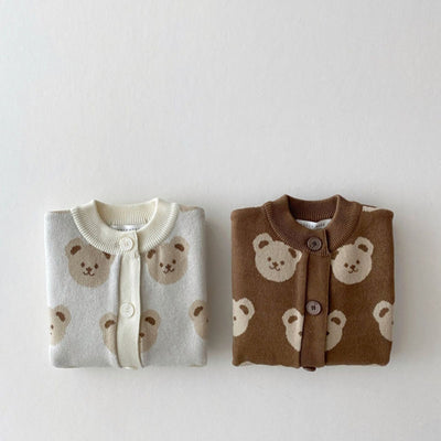Suéter Abrigo Infantil Osito Adorable Cuello Redondo - Image 3