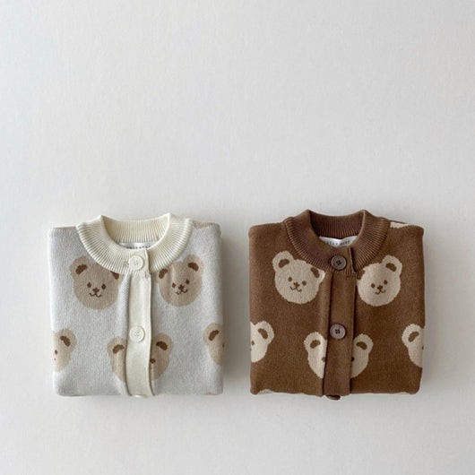 Suéter Abrigo Infantil Osito Adorable Cuello Redondo - Image 3