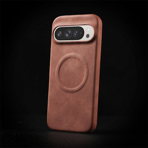 Funda Ejecutiva de Cuero Oveja con Cierre Magnético para Smartphone
