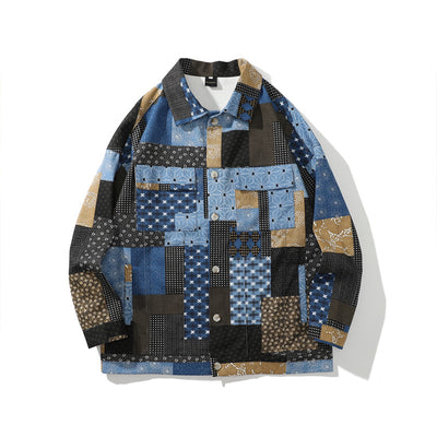 Camisa de Trabajo Manga Larga con Combinación de Colores para Hombre - Image 14