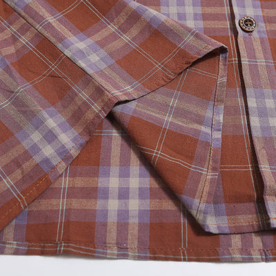Camisa Cuadros Suelta Manga Corta para Hombre - Image 5