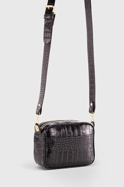 Bolso Bandolera con Textura de Cocodrilo para Mujer - Image 4