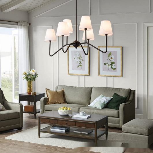 Lámpara Colgante Industrial Estilo Retro Multi-Cabezal para Sala de Estar