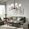 Lámpara Colgante Industrial Estilo Retro Multi-Cabezal para Sala de Estar