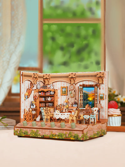 Casa de Campo 3D de Madera Armable - Adorno Artesanal DIY - Image 2