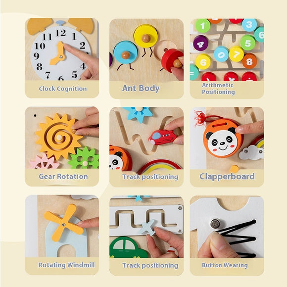 Tablero Interactivo de Pared para Aprendizaje Temprano - Juego Educativo Multifuncional