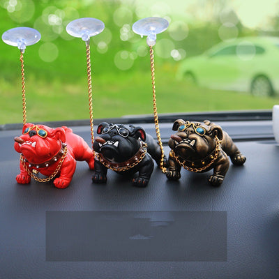 Decoración Interior Auto con Personalidad Bulldog - Consola Central Simulada - Image 12