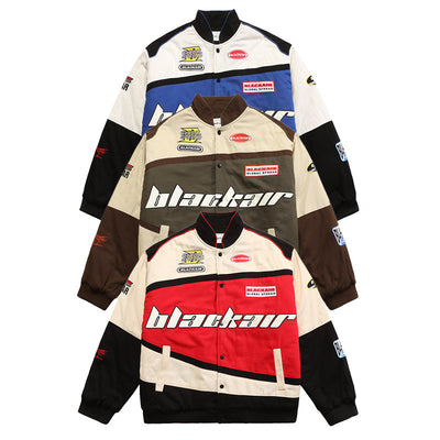 Chaqueta Motociclista Estilo Universitario Hombre - Diseño Minimalista Moderno - Image 8