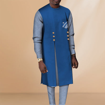 Conjunto Tribal Africano para Hombre - Camisa y Pantalón Estilo Casual - Image 11