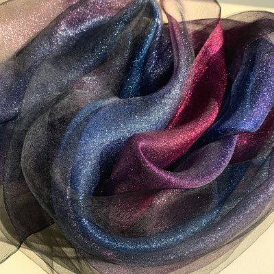 Pañuelo de Seda Degradado Versátil para Mujer - Image 29