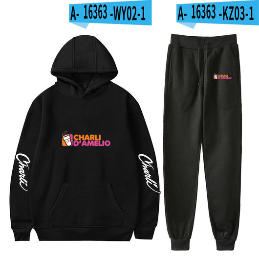 Conjunto Deportivo Estampado con Capucha: Sudadera y Leggings - Image 6