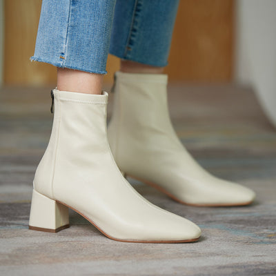 Zapatos de Tacón Alto Elásticos Rectangulares Slim - Comodidad Diaria Versátil - Image 21