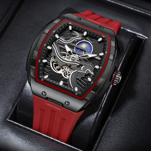 Reloj Mecánico Automático para Hombre con Esfera Hueca y Cristal Luminoso - Image 3