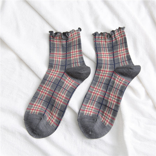 Calcetines Estampado Cuadros para Mujer - Image 4