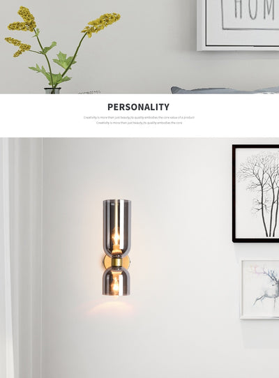 Lámpara de Pared Doble Cabezal en Vidrio para Mesita de Noche - Image 12