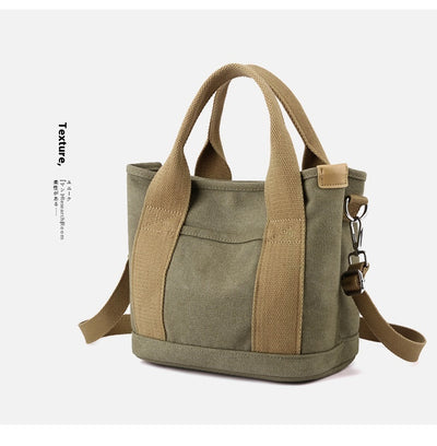 Bolsa de Lona Estilo Coreano de Gran Capacidad para Viajes y Uso Diario - Image 24