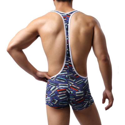 Mono Estampado Clásico para Hombre Cintura Media Sexy - Image 2