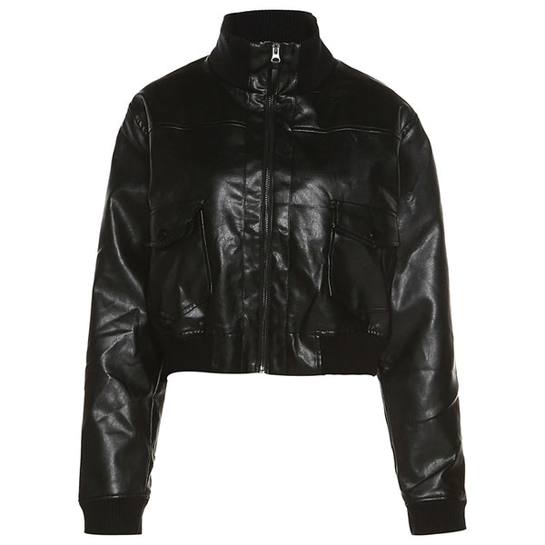 Chaqueta Street Style con Cuello Alzado y Mangas Largas - Image 11