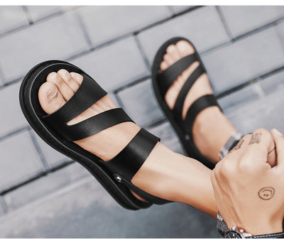 Sandalias de Cuero para Hombre - Versátiles para Conducir y Playa - Image 15