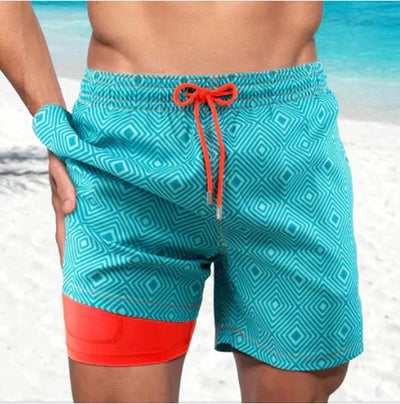 Bermudas de Playa para Hombre con Estampado 3D Digital Doble Capa - Image 6