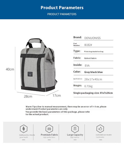Bolsa Térmica de Viaje Oxford con Aislamiento para Alimentos y Bebidas - Image 22