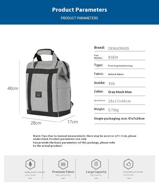 Bolsa Térmica de Viaje Oxford con Aislamiento para Alimentos y Bebidas - Image 22