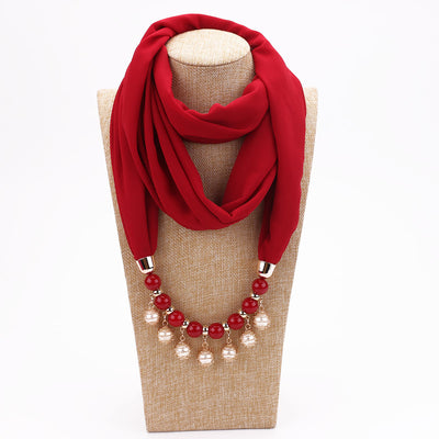 Pañuelo Collar Chal Perla con Protección Solar para Mujer - Image 7