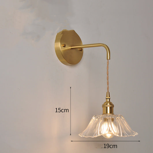 Lámpara Colgante Retro de Cristal con Detalles en Latón - Estilo Nórdico - Image 8