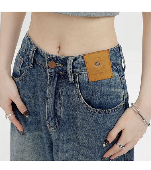 Jeans Retro Azul Holgados de Corte Recto - Image 12