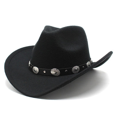 Sombreros Vaqueros de Lana para Parejas - Estilo Minimalista Unisex - Image 5
