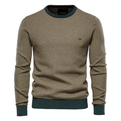 Sudadera Hombre Cuello Redondo Bicolor Estilo Europeo