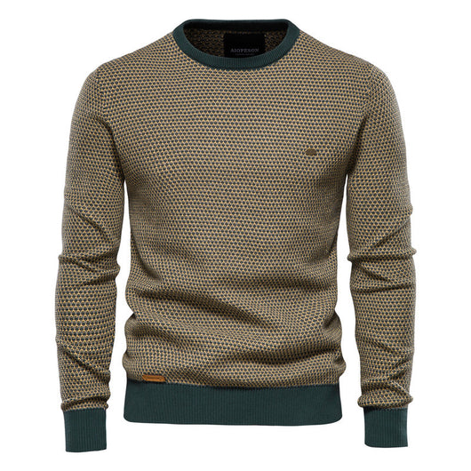 Sudadera Hombre Cuello Redondo Bicolor Estilo Europeo