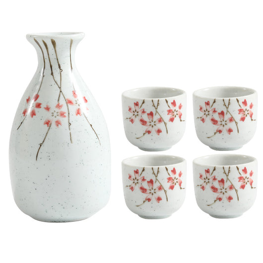 Juego de Copas de Cerámica Yanagizakura para Sake, Vino Blanco y Licores - Image 7