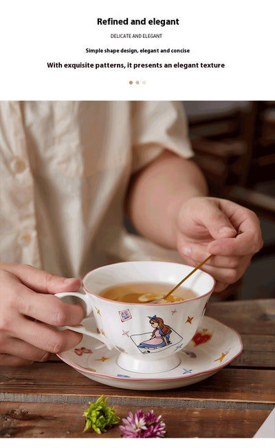 Juego de Café Retro Francés de Cerámica con Corazones - Image 16