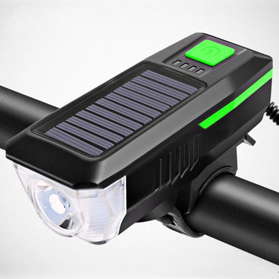 Faro Bicicleta LED Solar con Bocina USB Recargable - Image 6