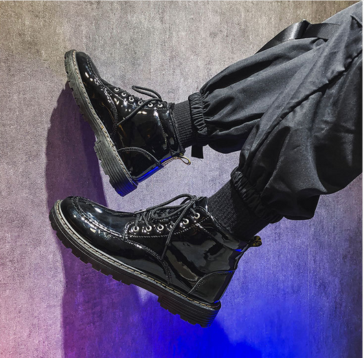 Botas Altas Brillantes de Moda Invernal con Detalles Tipo Militar - Image 5